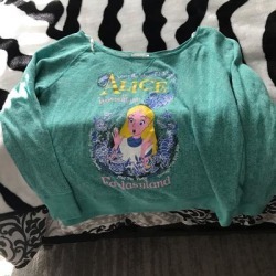 Disney Tops | Cast Exclusive Alice In Wonderland Long Sleeve | Color: Green | Size: M found on Bargain Bro from poshmark, inc. for USD $9.88