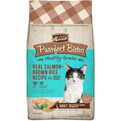 Merrick Purrfect Bistro Healthy Grains Salmon + Brown Rice Recipe with Ancient Grains Dry Cat Food, 12 lbs.