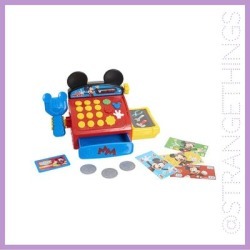 Disney Toys | New Disney Junior Mickey Mouse Clubhouse 10 Piece Cash Register With Sounds 3+ | Color: Red/Yellow | Size: 3+