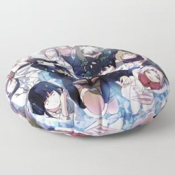 Floor Pillow | Anime Teens Japanese by Nicetackle13 - ROUND - 30" x 30" - Society6