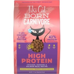 Tiki Cat Born Carnivore Chicken & Herring Dry Food, 11.1 lbs. found on Bargain Bro from petco.com for USD $37.99