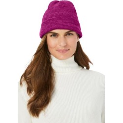 Women's Cuffed Fleece Hat by Woman Within in Raspberry Marled found on Bargain Bro from Jessica London for USD $8.34