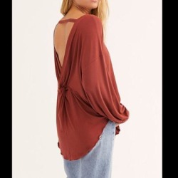 Free People Tops | Free People Shimmy Shake Top M Nwt | Color: Orange | Size: M found on Bargain Bro Philippines from poshmark, inc. for $38.00