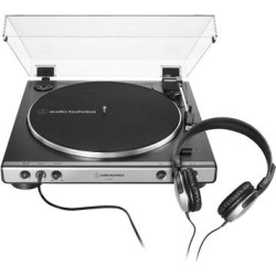Audio-Technica AT-LP60X Stereo Turntable with Headphones (Gunmetal)