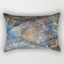 Labradorite 1 Rectangular Pillow by Aura By Mj - Small (17" x 12")