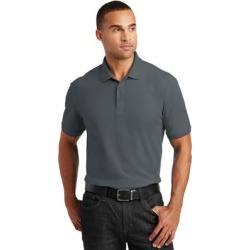Port Authority TLK100 Tall Core Classic Pique Polo Shirt in Graphite Grey size 3XLT | Polyester Blend found on Bargain Bro from ShirtSpace for USD $13.36