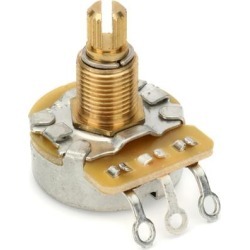 Gibson Accessories 500k ohm Audio Taper Potentiometer - Short Shaft found on Bargain Bro from Sweetwater Audio for USD $11.39
