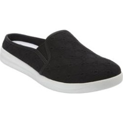 Extra Wide Width Women's The Camellia Sneaker Mule by Comfortview in Black (Size 7 1/2 WW) found on Bargain Bro from Ellos for USD $60.79