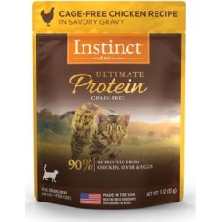Instinct Ultimate Protein Grain-Free Cuts & Gravy Cage-Free Chicken Recipe in Savory Gravy Wet Cat Food, 3 oz. found on Bargain Bro from petco.com for USD $1.21