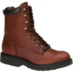 Work America Men's 8" Brawny Leather Work - 10 Brown Boot E