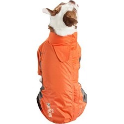 Dog Helios Orange Blizzard Full-Bodied Adjustable and 3M Reflective Dog Jacket, Small