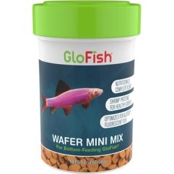 GloFish Wafer Mini Mix Bottom-Feeding Fish Food, 1.34 oz.