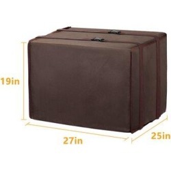 LBG Products Window Air Conditioner Cover in Brown, Size 19.0 H x 27.0 W x 25.0 D in | Wayfair 90069ACCover
