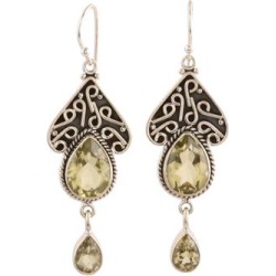 'Queen of Jaipur' - Fair Trade Jewelry Sterling Silver and Quartz E