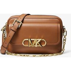 Michael Kors Parker Medium Leather Crossbody Bag Brown One Size found on Bargain Bro from Michael Kors for USD $226.48