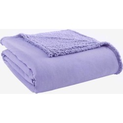 Micro Flannel Reverse to Sherpa Blanket by Shavel Home Products in Amethyst (Size KING)