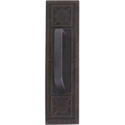 BRASS Accents Nantucket Pull Plate w/ Traditional Pull in Brown, Size 13.88 H x 3.75 W x 2.38 D in | Wayfair A04-P7201-TRD-613VB found on Bargain Bro from Wayfair for USD $80.58