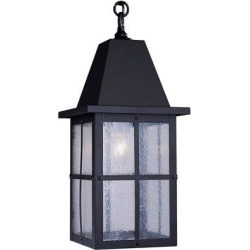 Arroyo Craftsman Hartford 1-Light Outdoor Hanging Lantern Glass in Brown, Size 14.5 H x 6.0 W x 6.0 D in | Wayfair HH-8LRM-RC found on Bargain Bro from Wayfair for USD $468.00