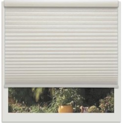 Linen Avenue Custom Cordless Seashell Off-white 44- to 45-inches Wide Light-filtering Cell (45.5 x 42 - 48 Inches), Beige, Linen Ave.(Polyester)