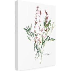 August Grove® Herb Garden Sketches V by Emma Scarvey - Wrapped Canvas Graphic Art Print Metal in Green/Red/White, Size 32.0 H x 24.0 W x 2.0 D in
