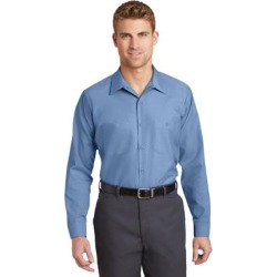 Red Kap SP14 Long Sleeve Industrial Work Shirt in Petrol Blue size 2XLR | Cotton/Polyester Blend found on Bargain Bro from ShirtSpace for USD $19.14