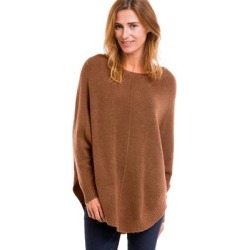 Plus Size Women's Poncho Sweater by ellos in Chestnut Brown (Size 22/24) found on Bargain Bro from Jessica London for USD $20.34
