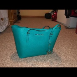 Michael Kors Bags | Michael Kors Teal Bucket Bag | Color: Blue | Size: Medium