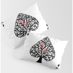 Ace Of Spade King Size Pillow Sham by Picomodi - STANDARD SET OF 2 - Cotton