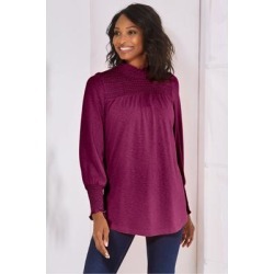 Women Jayden Top by Soft Surroundings, in Purple Potion size 1X (18-20)