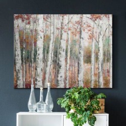 Millwood Pines Woodland - Wrapped Canvas Print Canvas & Fabric in White, Size 36.0 H x 24.0 W x 1.0 D in | Wayfair 1CF354287561474F9A1CFC4E7763DB16 found on Bargain Bro from Wayfair for USD $51.67