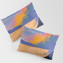 End Of Day King Size Pillow Sham by Gdbee - STANDARD SET OF 2 - Cotton