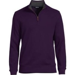 Men's Big Bedford Rib Quarter Zip Sweater - Lands' End - Purple - 3XL found on Bargain Bro from landsend.com for USD $37.22