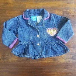 Disney Jackets & Coats | Disney Princess Jean Jacket Size 12m | Color: Blue/Purple | Size: 9-12mb found on MODAPINS