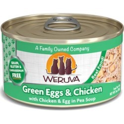 Weruva Classics Chicken, Egg & Greens in Pea Soup Wet Cat Food, 3 oz., Case of 24, 24 X 3 OZ