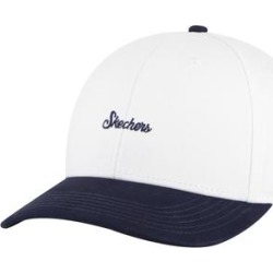 Skechers Men's Brushed Skechers Hat, White / Navy, Size ONE