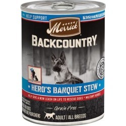 Merrick Backcountry Grain Free Hero's Banquet Stew Wet Dog Food, 12.7 oz., Case of 12, 12 X 12.7 OZ
