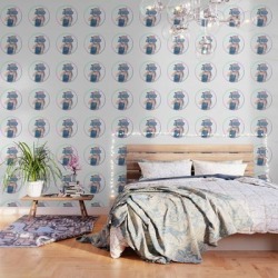 Waves - Sad Anime Japanese Aesthetic Kawaii Girl Peel And Stick Wallpaper by Poser_boy - 2' X 8'