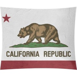 Winston Porter Enrik California Flag Tapestry Polyester in Black, Size 91.0 H x 107.5 W in | Wayfair C0E62803A7D848D58BBEB0D65AD1E34D found on Bargain Bro Philippines from Wayfair for $114.99