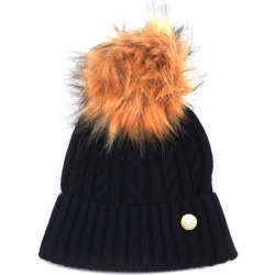 Cashmere Cable Knit Bobble Hat