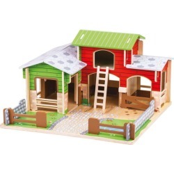 Bigjigs Toys Cobblestone Farm Bigjigs Toys Cobblestone Farm