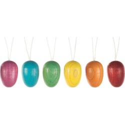 Dregeno Set of 6 Easter Ornaments, Assorted Easter Eggs