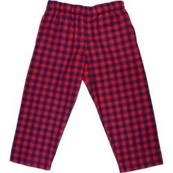 Smiling Button Pant, School Yard Check