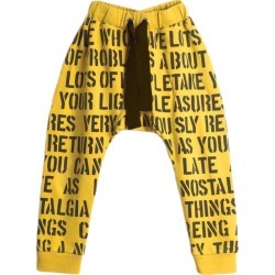 Wolf & Rita Ricardo Joggers, Yellow Alphabet Soup