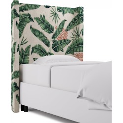 Modern Wingback Headboard | Twin | Banana Palm