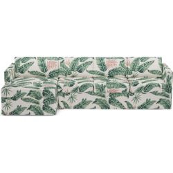 Slipcover Sectional | Left | Banana Palm