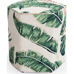 Hexagonal Ottoman | Banana Palm