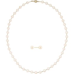 18ct Yellow Gold Pearl Jewellery Set