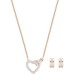 Swarovski Ladies' Rose Gold Plated Lovely Jewellery Set