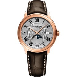 Raymond Weil Maestro Men's Brown Leather Strap Watch