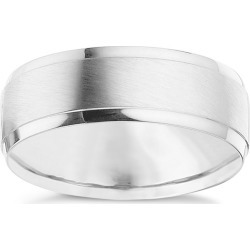 Palladium 950 7mm Matt & Polished Ring